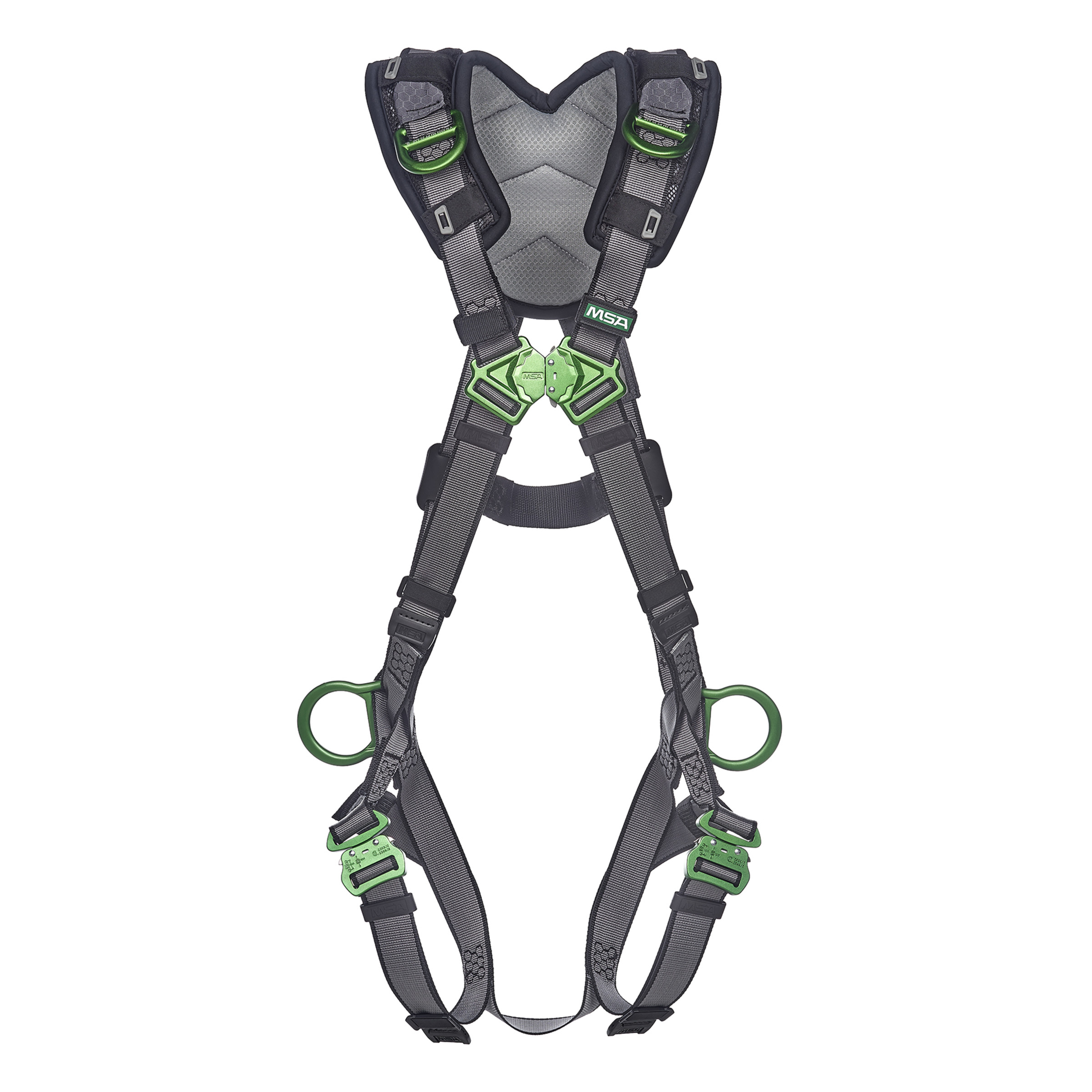 V-FIT Harness, Extra Large, Back, Hip and Shoulder D-Rings, Quick-Connect Leg Straps, Shoulder Padding